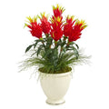 39" Dragon Fruit Artificial Plant in Decorative Urn