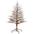 4'Frosted Berry Twig Artificial Christmas Tree with 100 Multicolored Gum Ball LED Lights and 240 Bendable Branches
