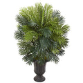 42" Areca Palm Artificial Plant in Decorative Brown Urn