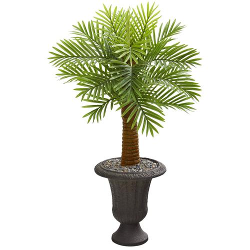 42" Robellini Palm Artificial Tree in Decorative Brown Urn