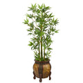 4.5'Bamboo Palm Artificial Tree in Decorative Planter