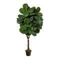 4.5'Fiddle Leaf Fig Artificial Tree (Indoor/Outdoor)