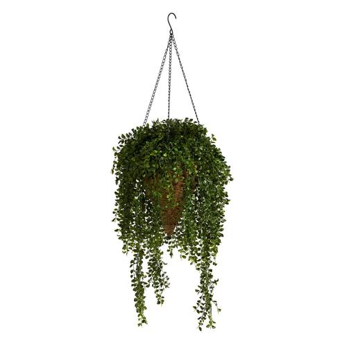 45" Gleditsia Artificial Plant in Hanging Cone Basket UV Resistant (Indoor/Outdoor)