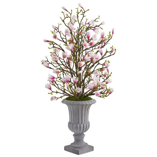 46" Magnolia Artificial Arrangement in Decorative Urn