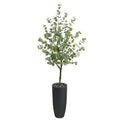 5'Eucalyptus Artificial Tree in Gray Planter