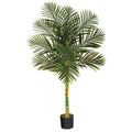 5'Single Stalk Golden Cane Artificial Palm Tree