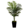 5'Paradise Palm Artificial Tree in Black Metal Planter