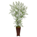 5'Ruffle Fern Artificial Tree in Decorative Planter