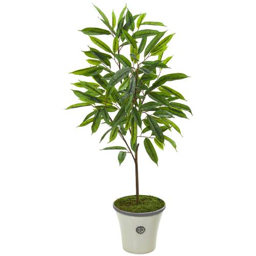 53" Ficus Artificial Plant in Decorative Planter