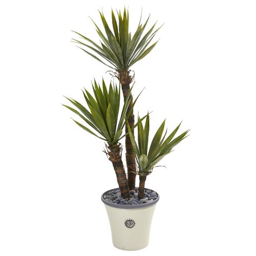 53" Yucca Artificial Tree in Decorative Planter