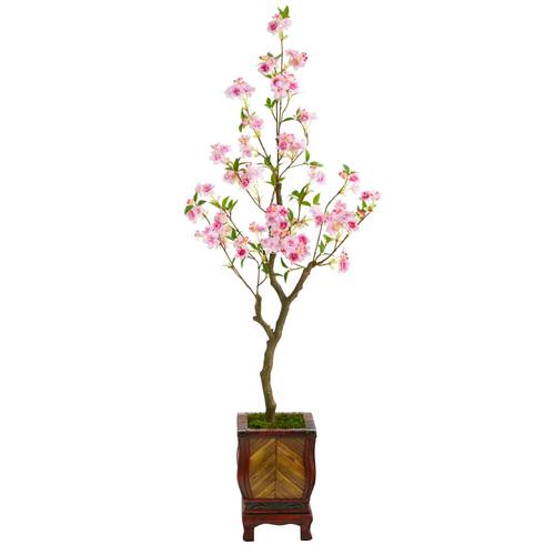 56" Cherry Blossom Artificial Tree in Decorative Planter