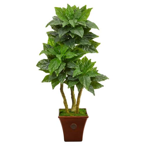 57" Bird Nest Artificial Tree in Brown Planter UV Resistant (Indoor/Outdoor)