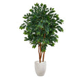 57" Sakaki Artificial Tree in White Planter