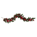 6'Apple, Berries and Pinecone Artificial Garland