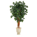6'Sakaki Artificial Tree with 1470 Bendable Branches in Decorative Urn