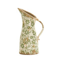 6.5" Tuscan Ceramic Green Scroll Pitcher Vase