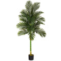 7'Single Stalk Golden Cane Artificial Palm Tree