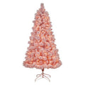 7' Holiday Pink Cashmere Artificial Christmas Tree Artificial with 300 LED lights and 599 Bendable Branches