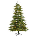 7'Montreal Spruce Artificial Christmas Tree with 650 Warm White LED Lights and 1575 Bendable Branches