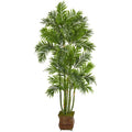 70" Areca Palm Artificial Tree in Metal Planter