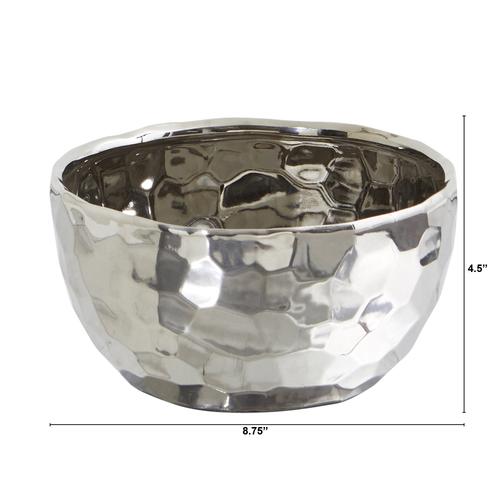 8.75" Designer Silver Bowl