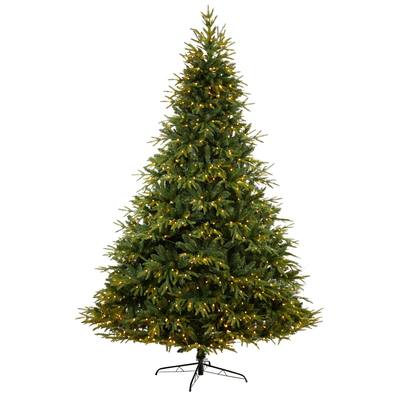 9'Colorado Mountain Fir “Natural Look" Artificial Christmas Tree with 900 Multi LED Lights and 4600 Bendable Branches