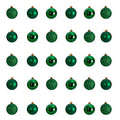 Holiday Christmas 30 Count 2.5" Shatterproof Ornament Set with Re-Useable Storage Container