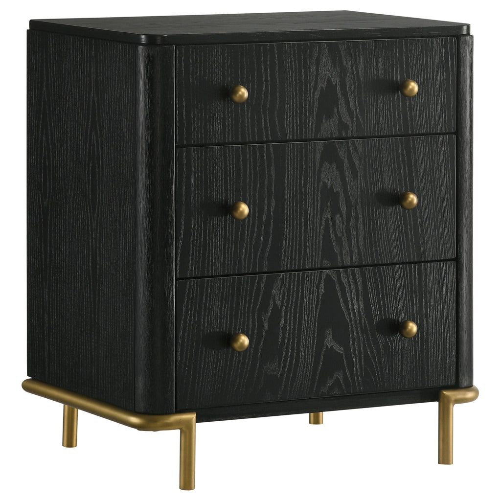 Arini 4-piece California King Bedroom Set Black and Natural