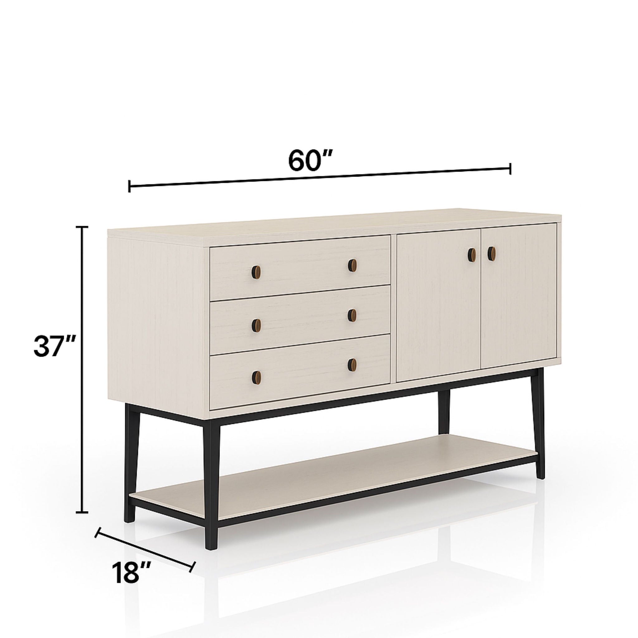 Server With Base - White