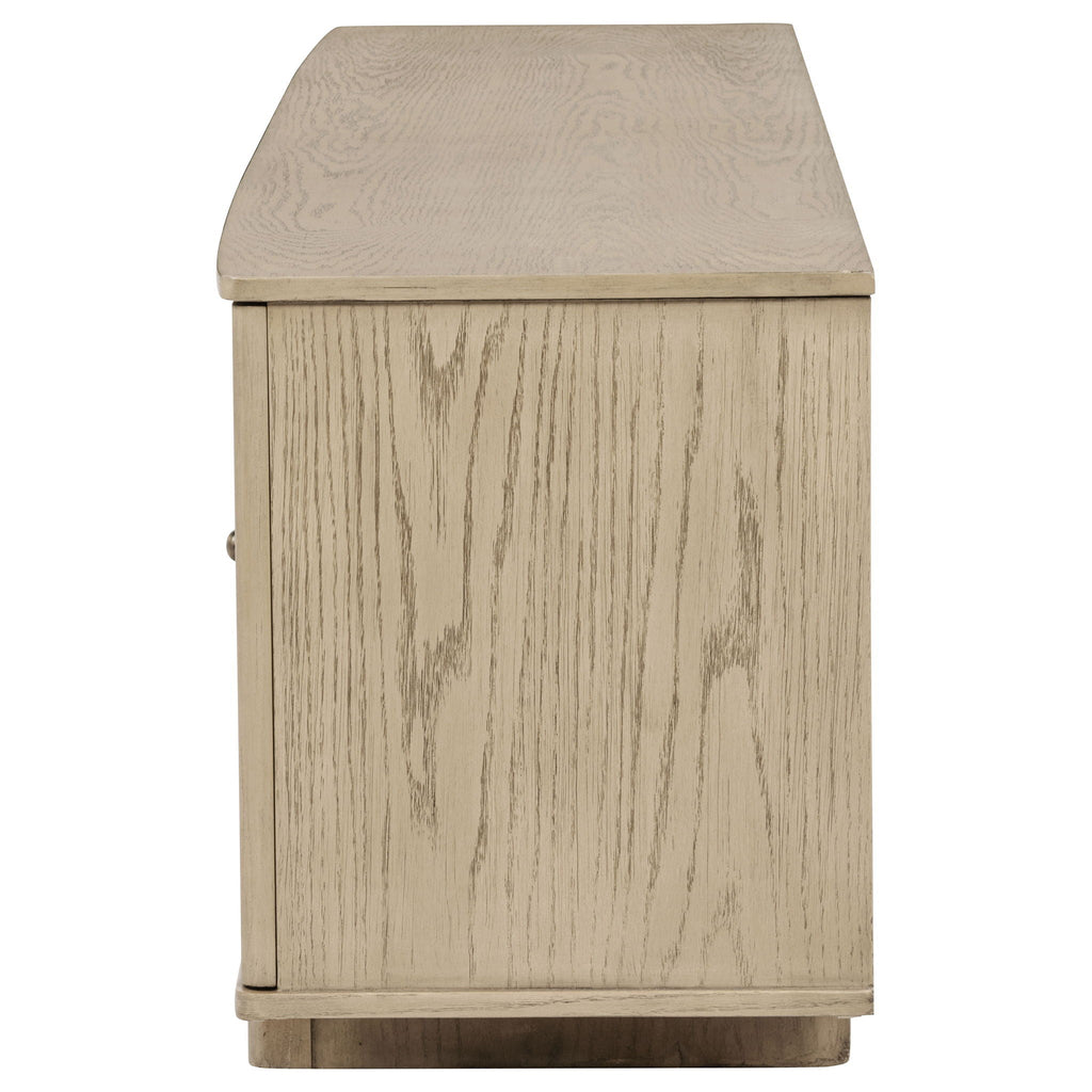 Kailani 79-inch 4-door Cane TV Stand Media Console Beige Oak