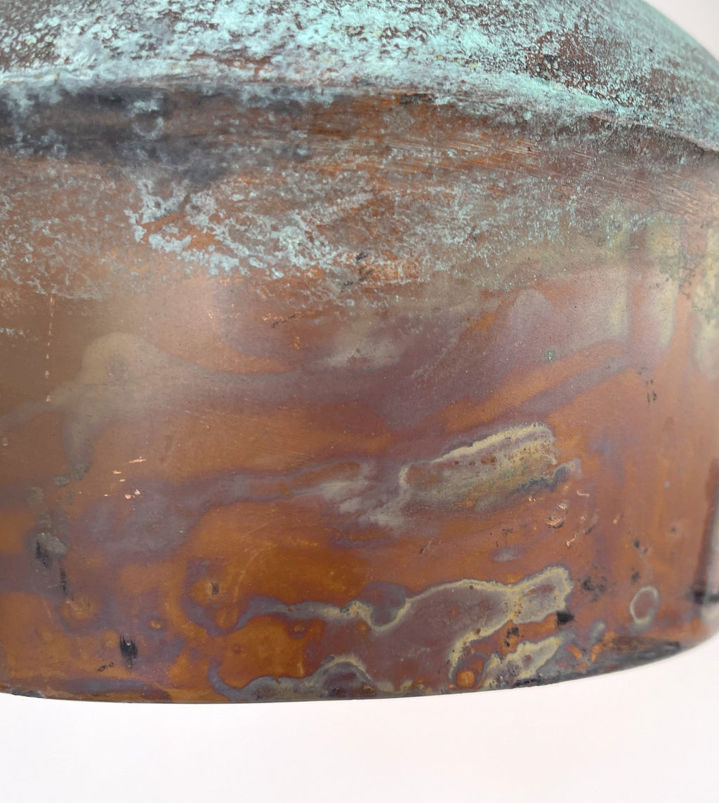 Handcrafted Copper Farmhouse Ceiling Light | 8.5" Flush Mount