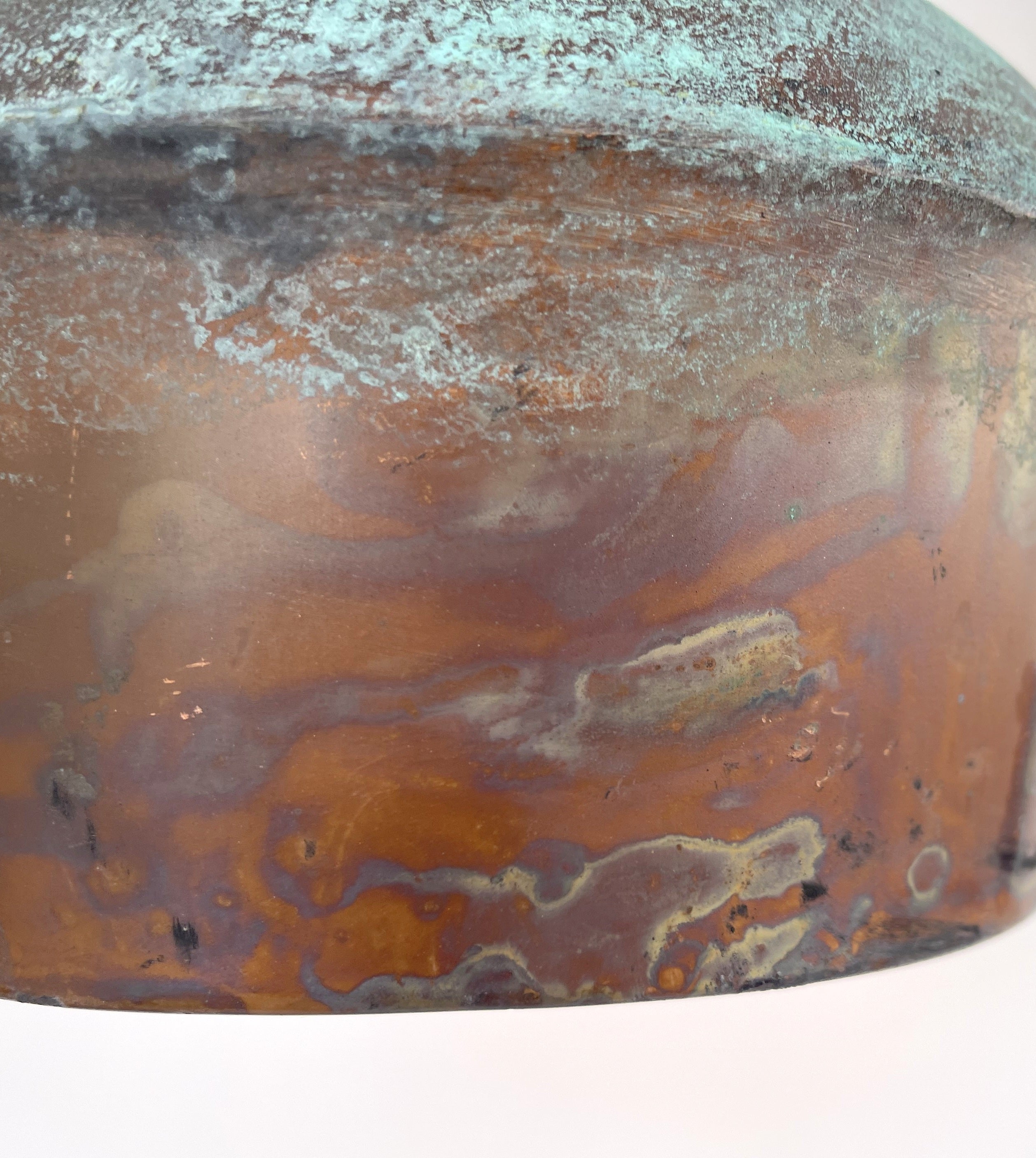 Handcrafted Copper Farmhouse Ceiling Light | 8.5" Flush Mount