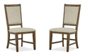 Bay Creek - Step Up Side Chair With Upholstered Seat & Back (Set of 2) - Toasted Nutmeg