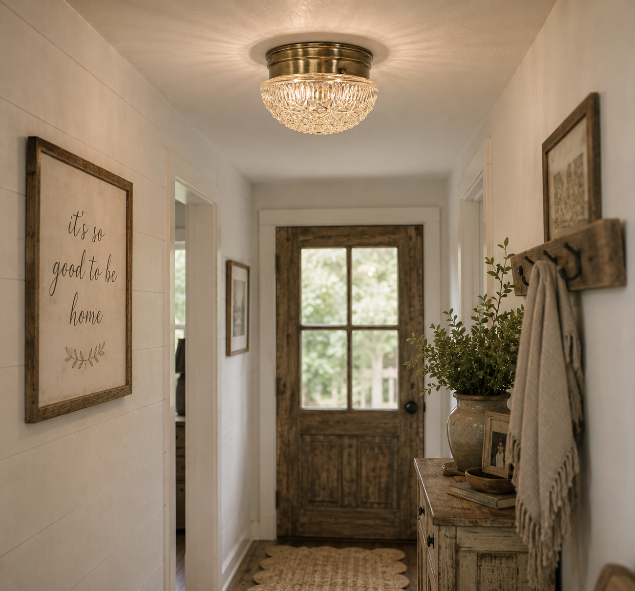 MID-CENTURY 1960's DIAMOND Ceiling Light