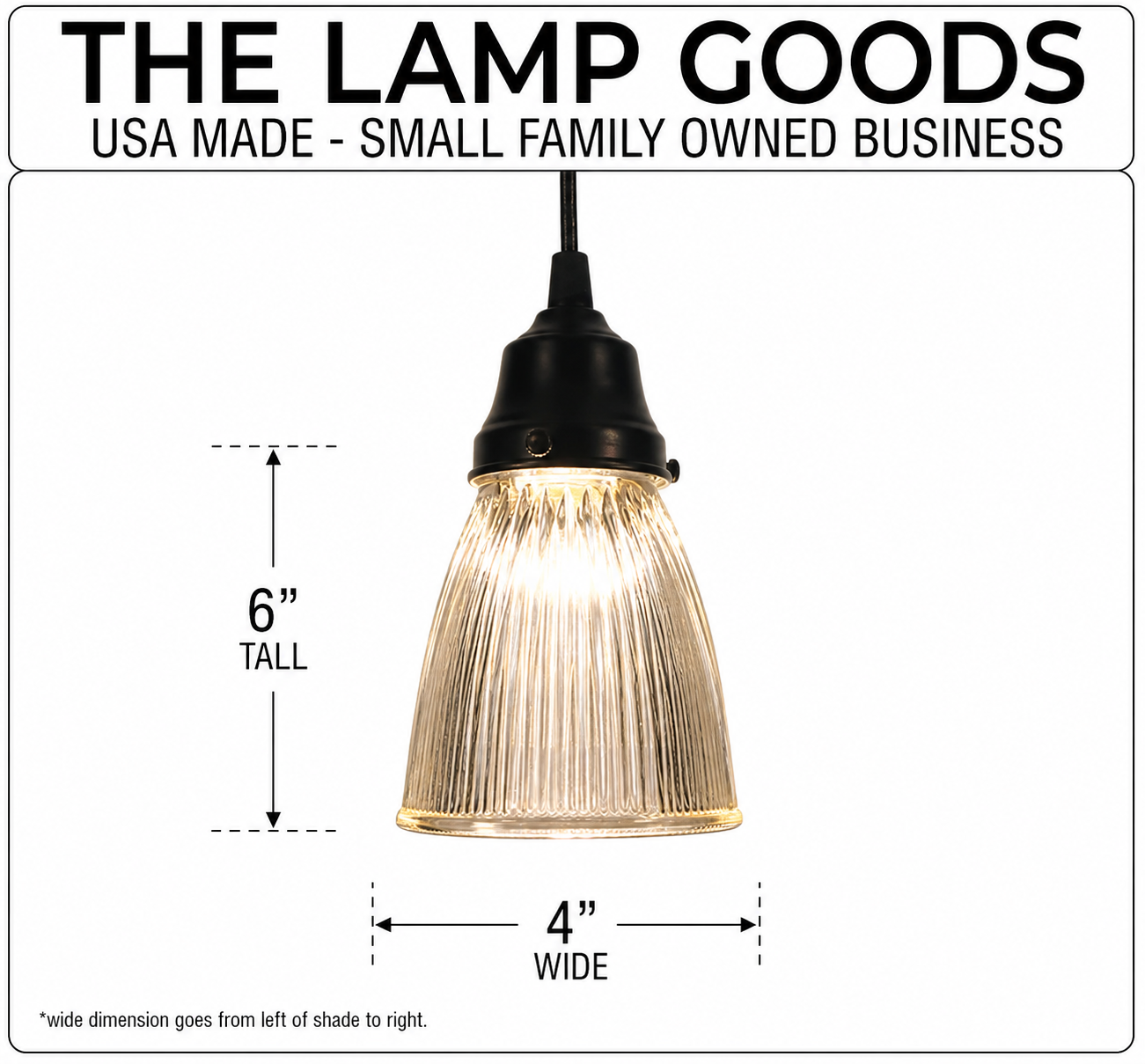 Minimalist Antique Glass Light Pendant or Sconce