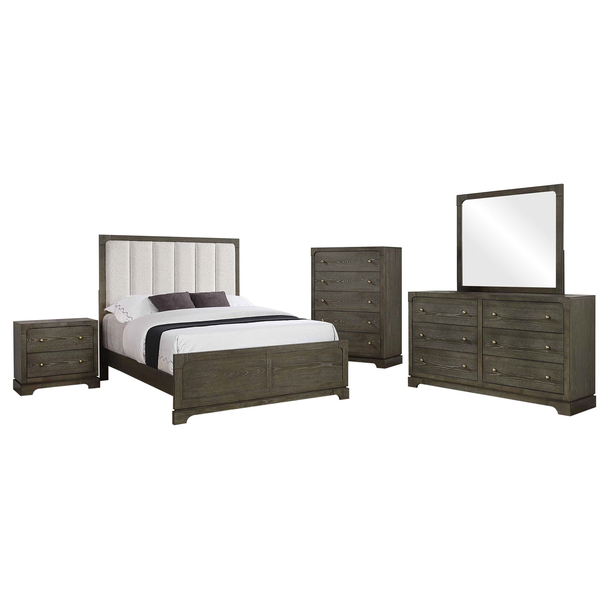 Gran Park 5-piece California King Bedroom Set Dark Cocoa