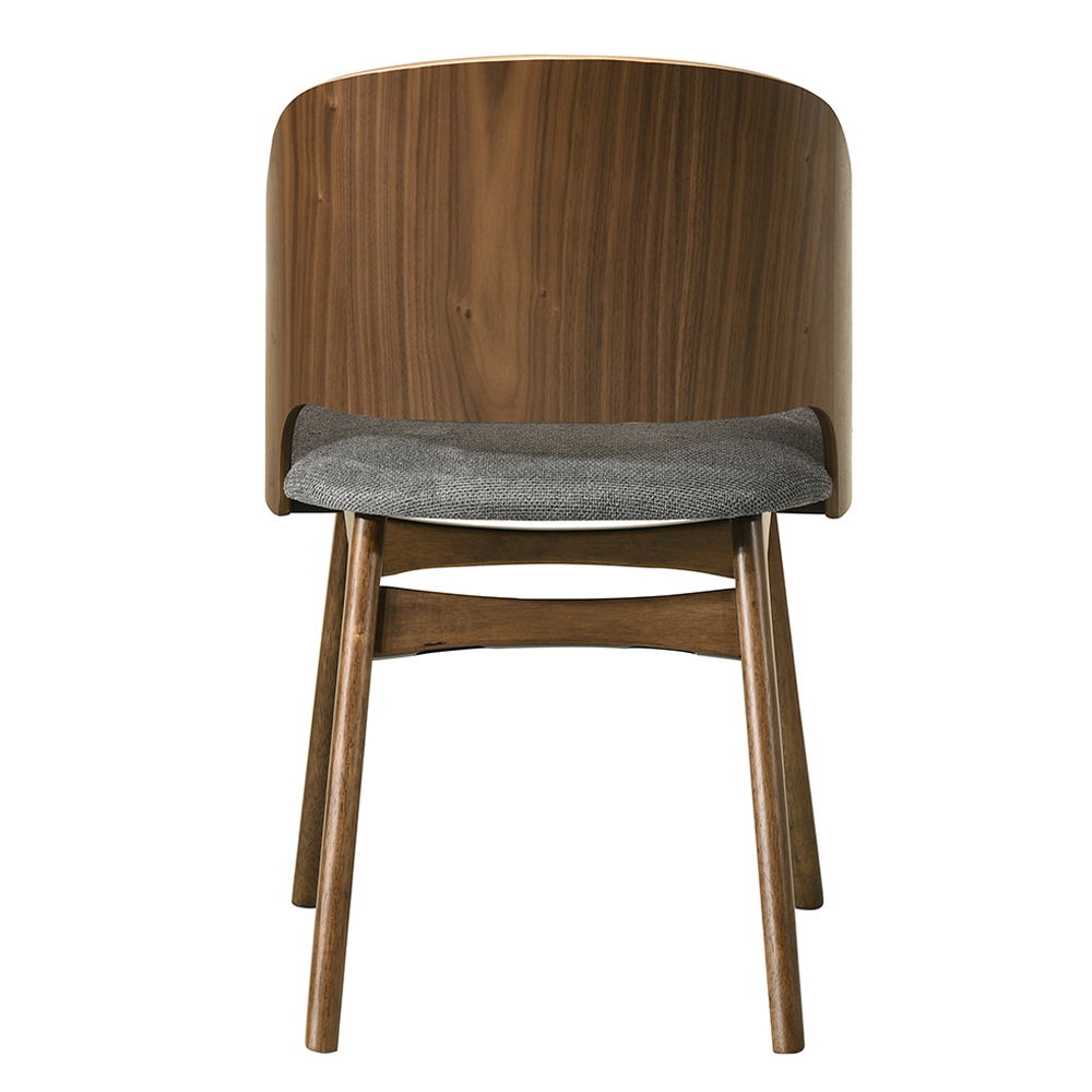 Delmon - Side Chair (Set of 2) - Dark Walnut / Gray