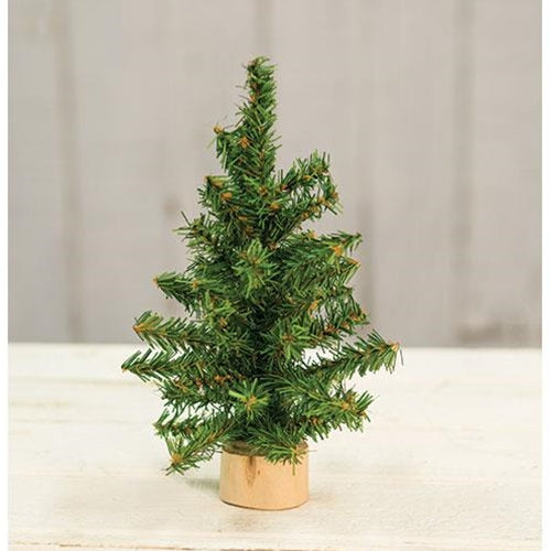 Mini Tree With Wood Base 8" (Pack of 4)