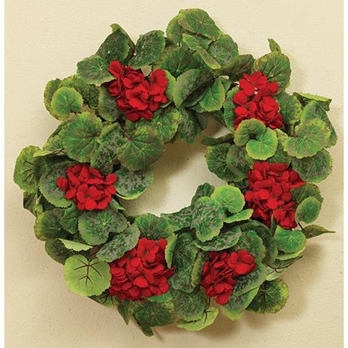 Geranium Twig Wreath 24"