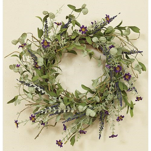 Lavender Herbs Wreath 24"