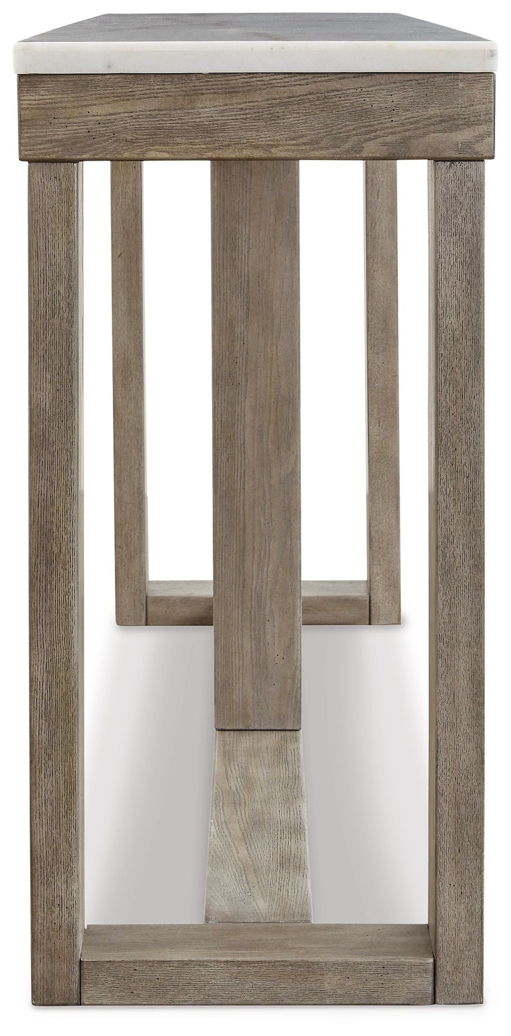 Loyaska - Sofa Table - Brown / Ivory