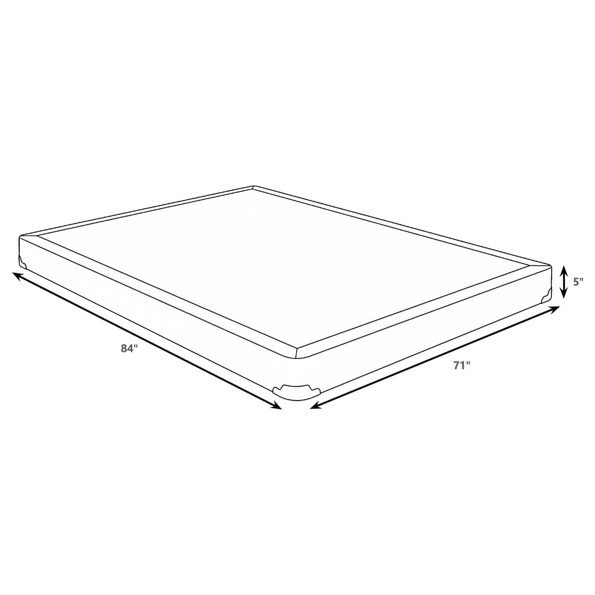 Mercer 5-inch Split California King Low Profile Foundation