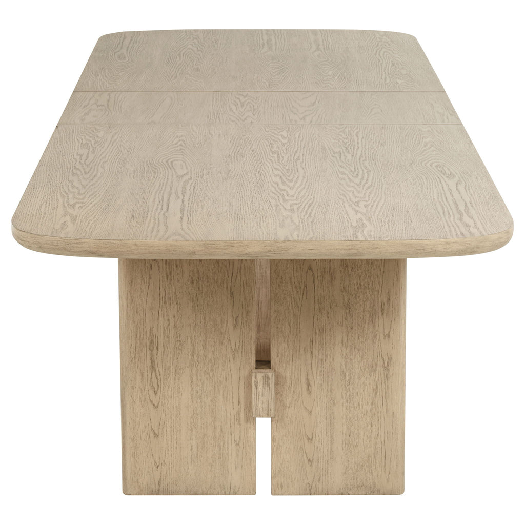 Kailani 110-inch Rectangular Wood Dining Table Beige Oak