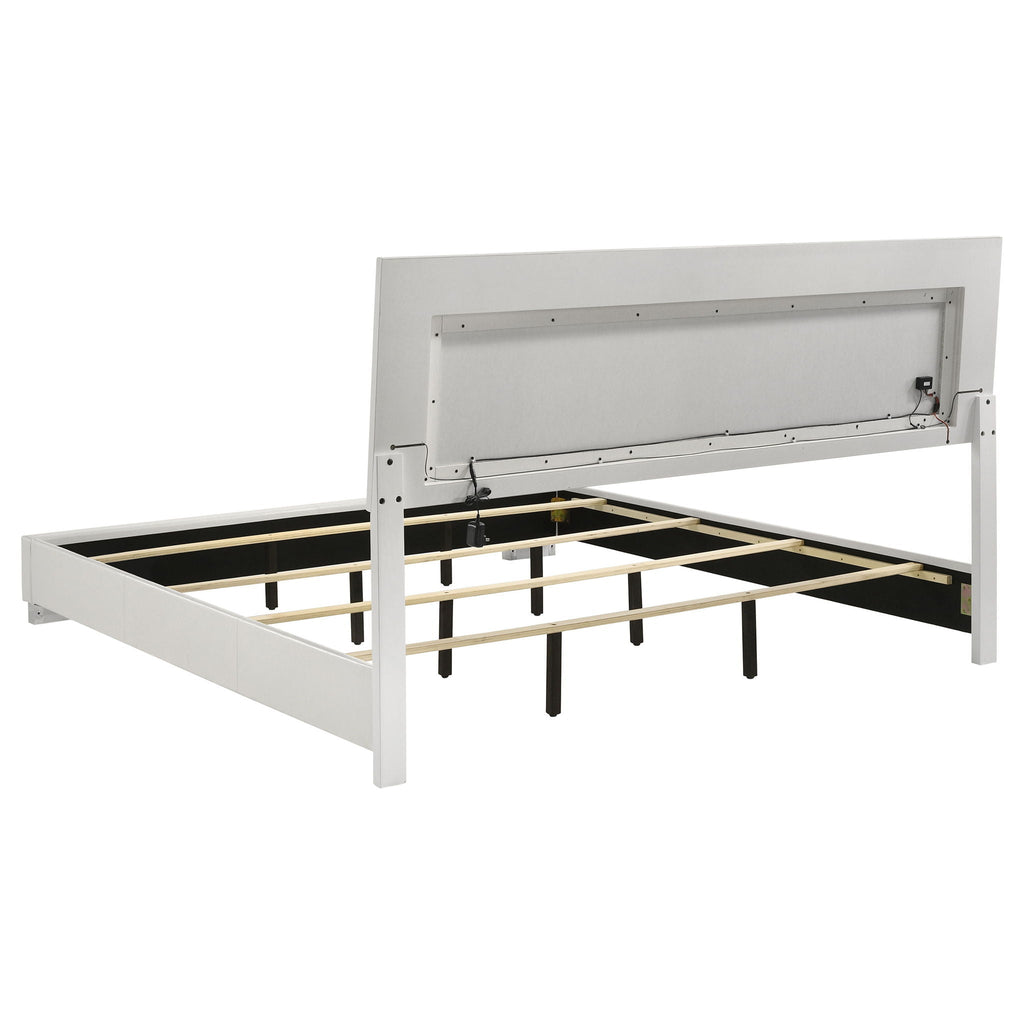 Felicity 4-piece California King Bedroom Set White Gloss