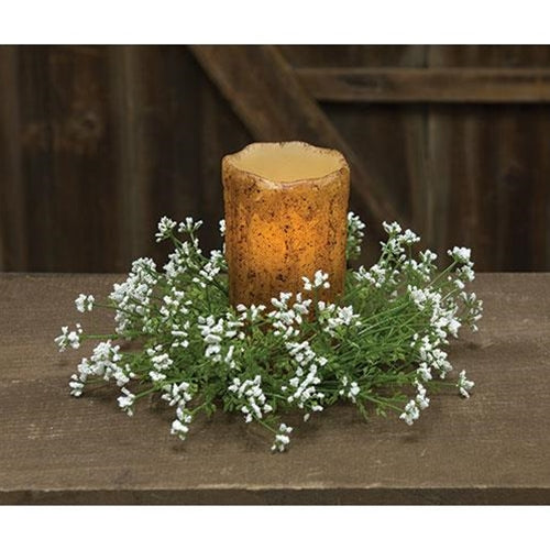 Pixieflower Candle Ring Cream 3" (Pack of 2)