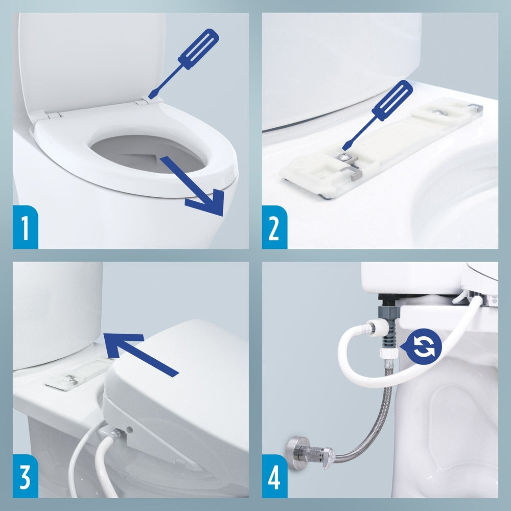 TOTO S7A WASHLET+ Bidet Toilet Seat, EWATER+ Bowl and Wand Cleaning, Auto Open and Close