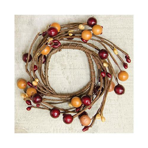 Burgundy/Old Gold Combo Berry Ring - 2" (Pack of 4)