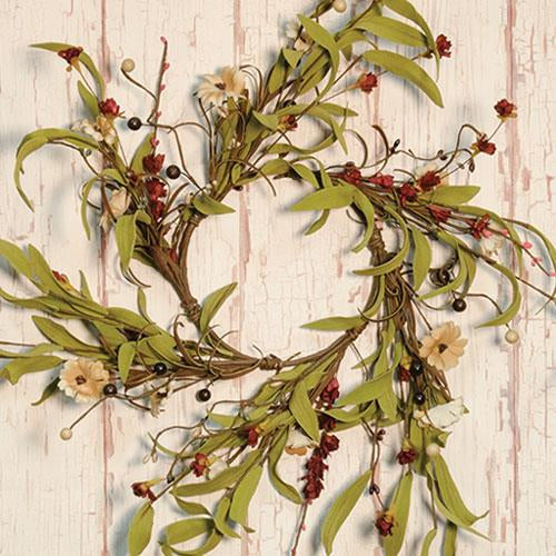 Teastain Country Flower Wreath 12" (Pack of 2)