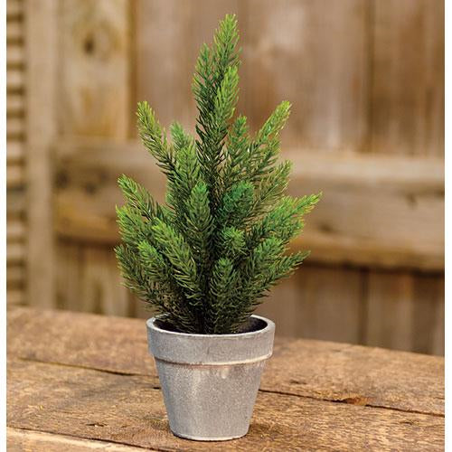 Tahoe Pine Tree w/Gray Pot 12" (Pack of 2)