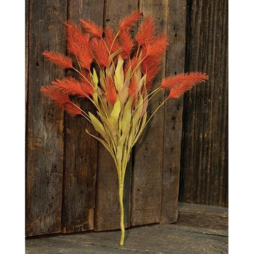 Dog Tail Grass Bush Orange 20" (Pack of 2)